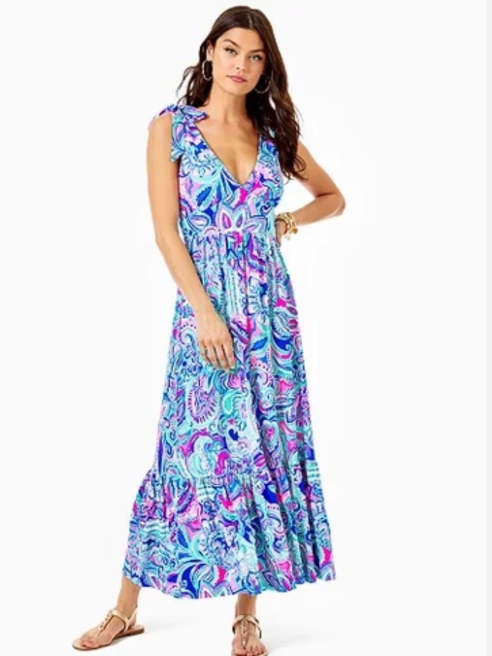 Lilly Pulitzer Living the Dream |Maxine Midi Dress | Size 6 | EUC - Picture 14 of 14